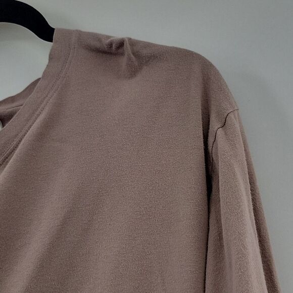 Pink Mauve shirt w/White&Orange stripes size S - Picture 4 of 7